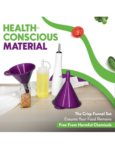 Juego de Embudos Multiusos Crisp 2 Piezas Púrpura