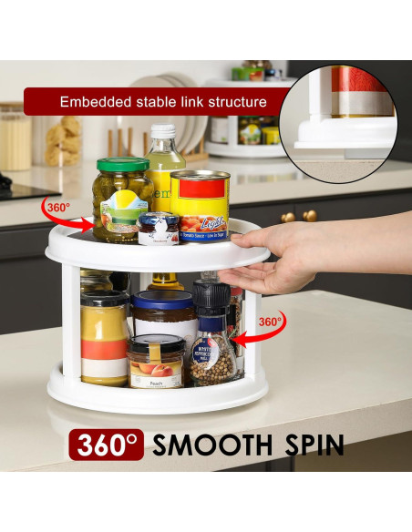 Organizador de especias giratorio LANDNEOO 10" antideslizante