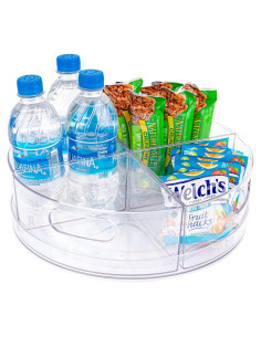 Organizador Giratorio Oizeir 4 Secciones 29,21 cm Transparente