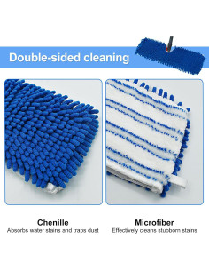 Paquete de 3 cabezales de trapeador Ocedar microfibra 2