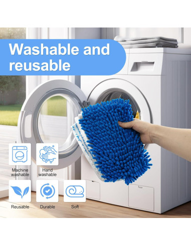 Paquete de 3 cabezales de trapeador Ocedar microfibra