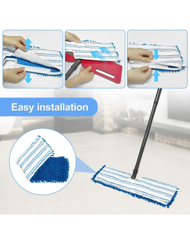 Paquete de 3 cabezales de trapeador Ocedar microfibra