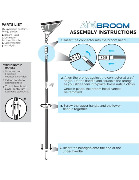Kit de Limpieza 3 Piezas Helio AirBroom Multi-Superficie