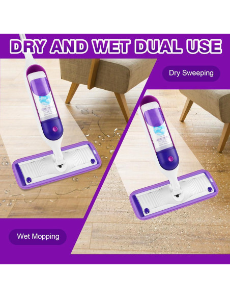 Paños de Microfibra Reutilizables HOMEXCEL para Mopas 8 Unidades