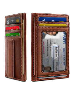 Billetera de Cuero Bulliant para Hombres con Clip y RFID