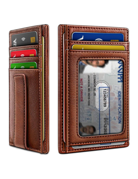 Billetera de Cuero Bulliant para Hombres con Clip y RFID
