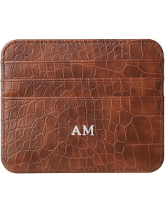 Tarjetero Personalizado ZIPULIS de Cuero PU con Iniciales 2