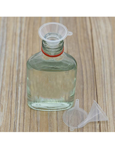 Conjunto 10 Embudos Mini Plástico Claro Rosojodg 2,5cm