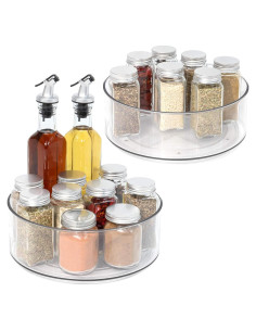 Tiblue Lazy Susan 2 Pack Organizadores Giratorios 22,86 cm