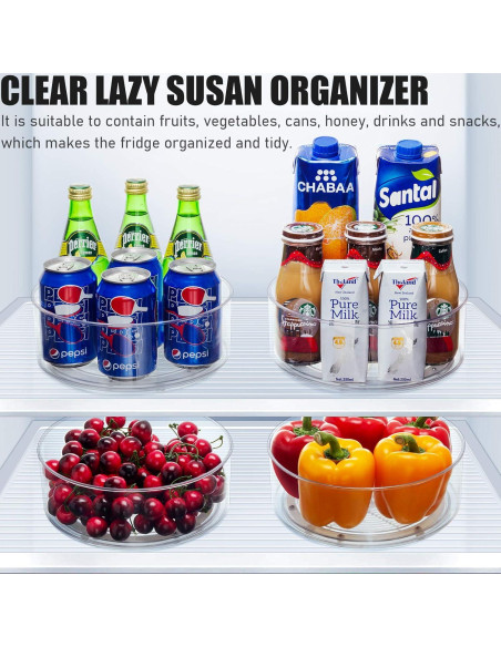 Tiblue Lazy Susan 2 Pack Organizadores Giratorios 22,86 cm