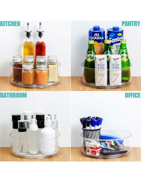 Tiblue Lazy Susan 2 Pack Organizadores Giratorios 22,86 cm