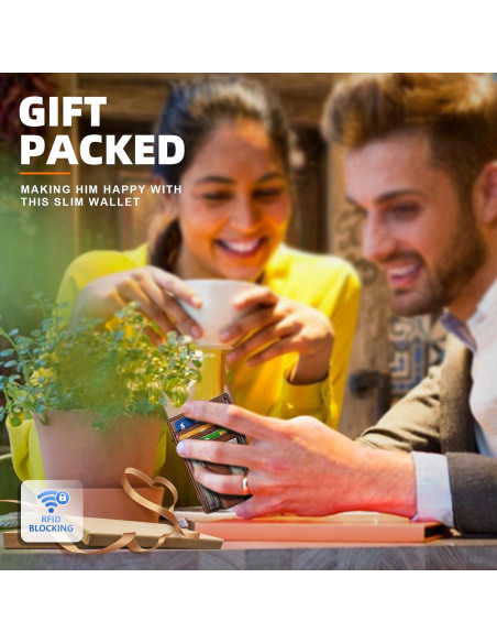 Billetera de Cuero Bulliant para Hombres con Clip y RFID