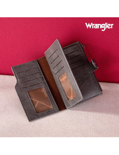 Billetera Bifold Slim Wrangler para Mujeres - Cuero Vegano 2