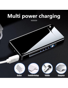 Encendedor eléctrico recargable TIKIUKI a prueba de viento 2