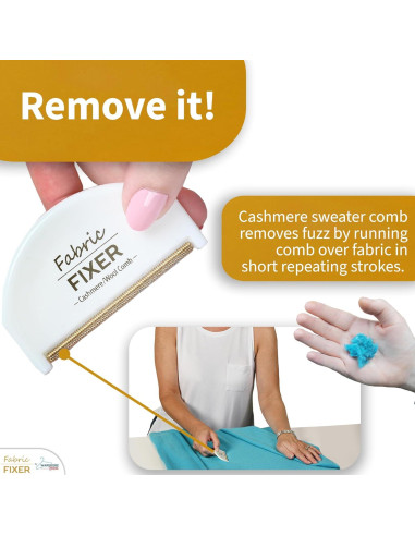 Juego de 3 Peines Removedores de Pelusas Wardrobe Hackers