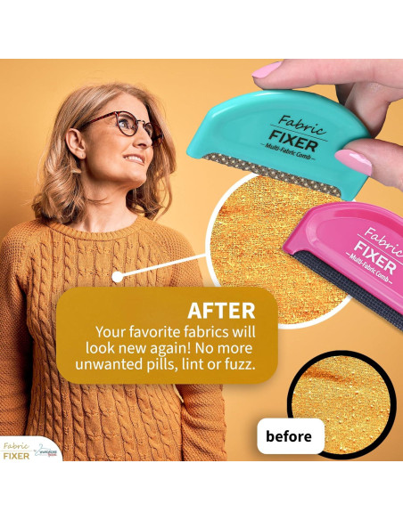 Juego de 3 Peines Removedores de Pelusas Wardrobe Hackers