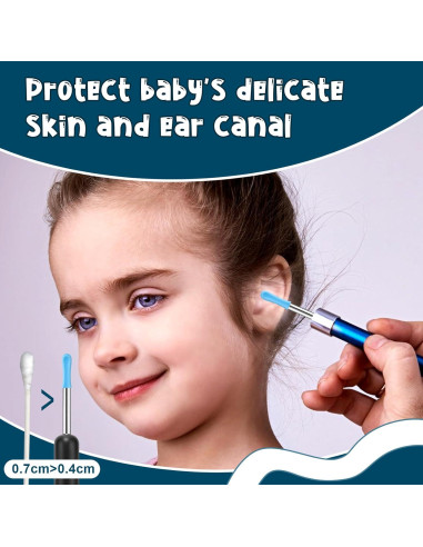 90 Piezas Consejos de Remoción de Cerumen Silicona Meiying