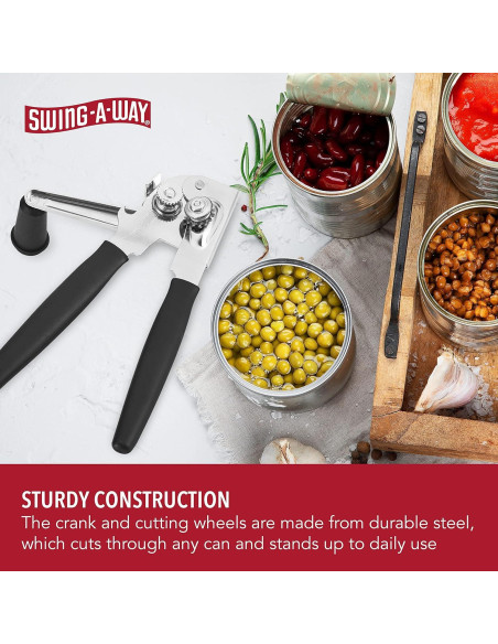 Abrebotellas de Manivela Swing-A-Way 26.4 cm Negro