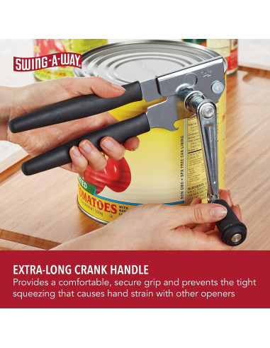 Abrebotellas de Manivela Swing-A-Way 26.4 cm Negro
