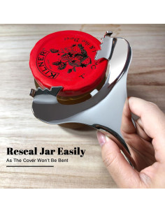 Abrebotellas manual Bxgnip de acero inoxidable 14,5x8,9cm 2