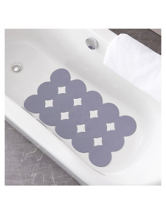 Alfombrilla de Baño Antideslizante Webos 71x40 cm Gris