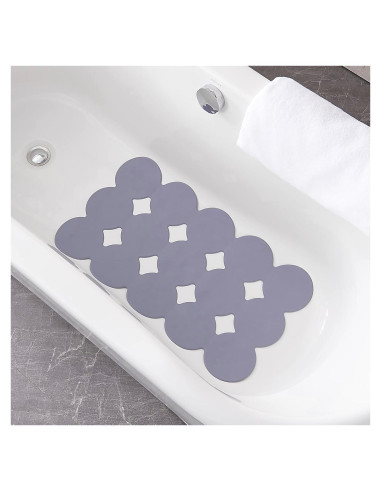 Alfombrilla de Baño Antideslizante Webos 71x40 cm Gris