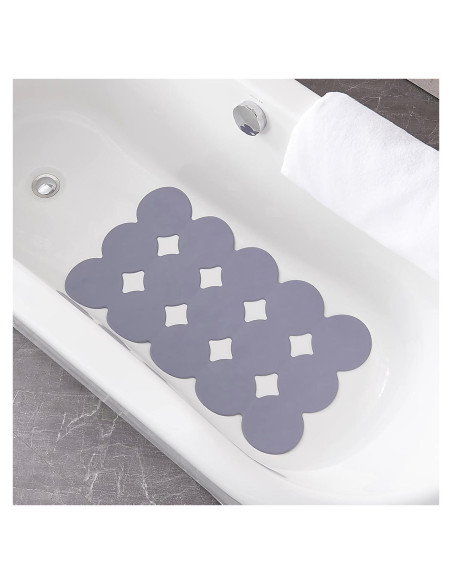Alfombrilla de Baño Antideslizante Webos 71x40 cm Gris