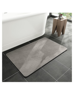 Alfombra de Baño MontVoo Gris 40x60 cm Antideslizante