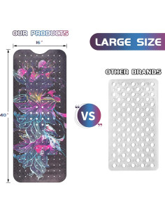 Alfombrilla de Ducha Antideslizante Reetual 68,5x68,5cm 2