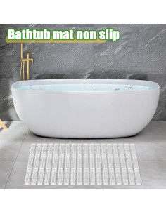 Alfombrilla de Baño Antideslizante TKSDWBLTY 66x40cm 2