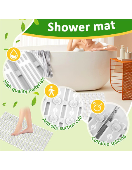 Alfombrilla de Baño Antideslizante TKSDWBLTY 66x40cm