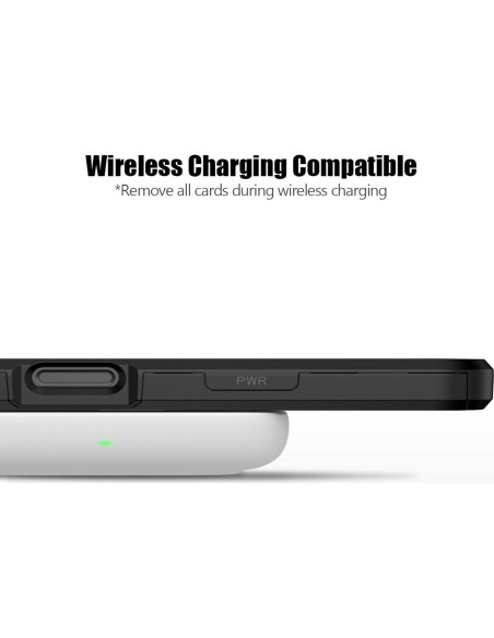 Funda Cartera Nvollnoe para iPhone 16 Pro - Doble Capa Negra