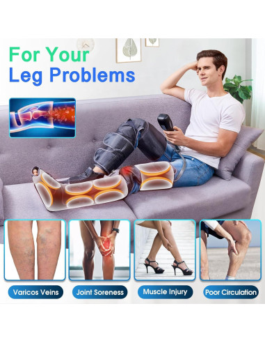 Masajeador de Piernas Slothmore con Compresión de Aire y Calor