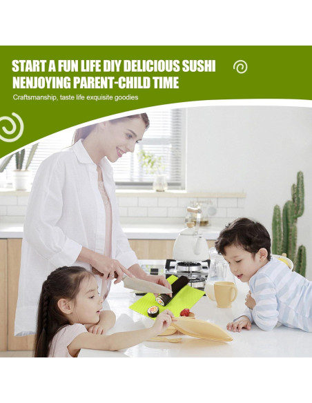 Estera de Sushi de Silicona Genérica 21.84x19.81cm Reutilizable