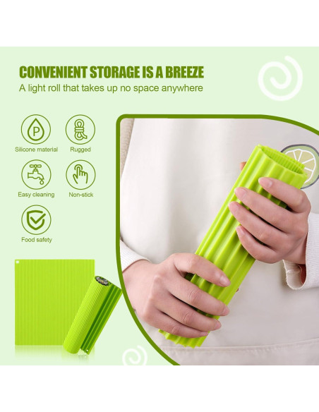 Estera de Sushi de Silicona Genérica 21.84x19.81cm Reutilizable