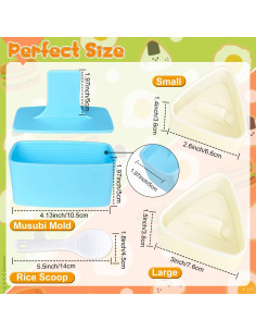 Kit de Moldes para Sushi TAORISH - 3 Piezas Antiadherentes 2