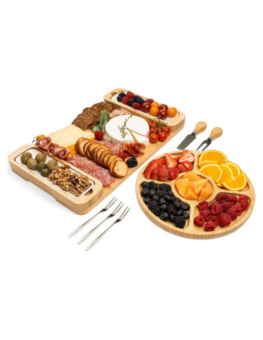 Juego de Tabla de Charcutería Bambüsi - 35,56x27,94cm