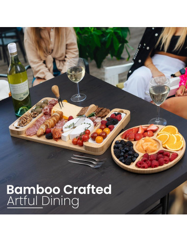 Juego de Tabla de Charcutería Bambüsi - 35,56x27,94cm