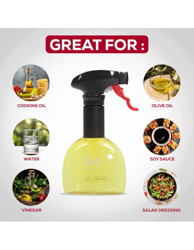 Evo Aceitera Mini No Aerosol 8 oz Set de 2 Amarillo Verde