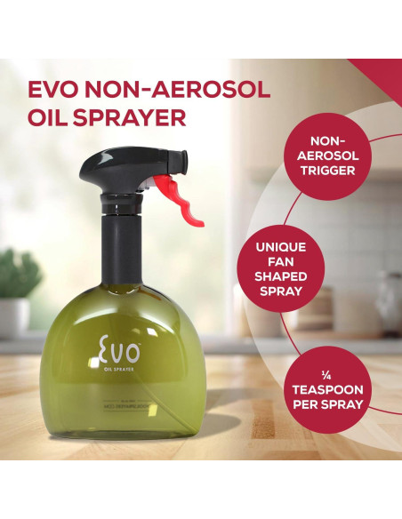 Evo Aceitera Mini No Aerosol 8 oz Set de 2 Amarillo Verde