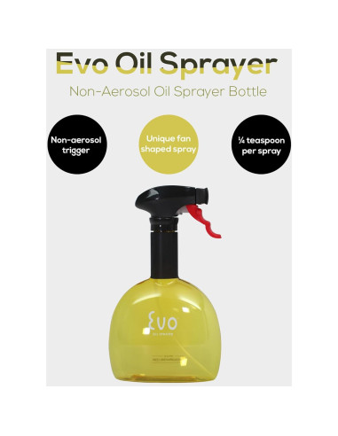 Evo Aceitera Mini No Aerosol 8 oz Set de 2 Amarillo Verde