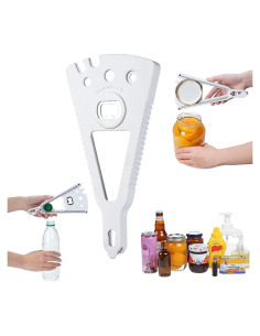 Abrebotellas Ergonómico GJFCWFTH 7 en 1 para Manos Débiles