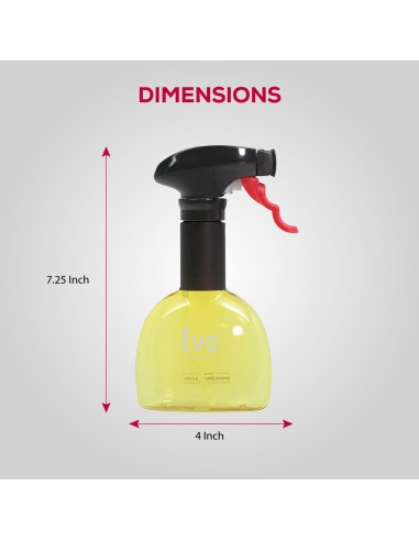 Evo Aceitera Mini No Aerosol 8 oz Set de 2 Amarillo Verde