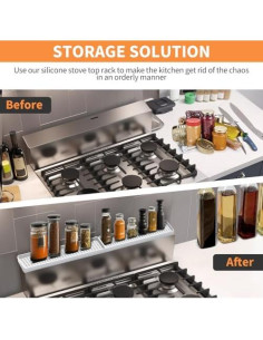 Estante Magnético de Silicona BFONS 74x9 cm para Especias 2