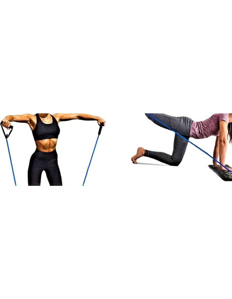 Bandas de Resistencia Genérico con Tablero de Flexiones 9 en 1