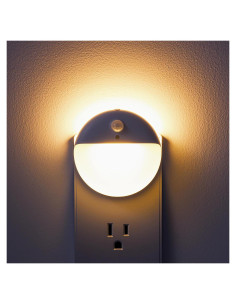 Paquete 2 luces nocturnas LED YUNLEX 3 modos sensor blanco cálido