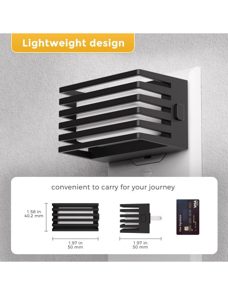 L LOHAS LED Luz Nocturna Enchufable 2 Piezas 3000K