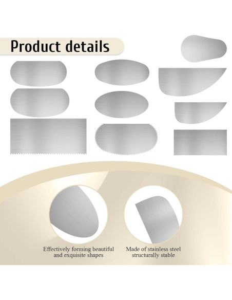 Herramientas de Cerámica BOHUIZ 10 Piezas Acero Inoxidable