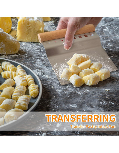 ALLTOP Raspador de Masa Acero Inoxidable 14.99x13.97cm