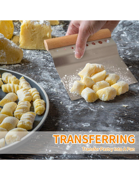 ALLTOP Raspador de Masa Acero Inoxidable 14.99x13.97cm